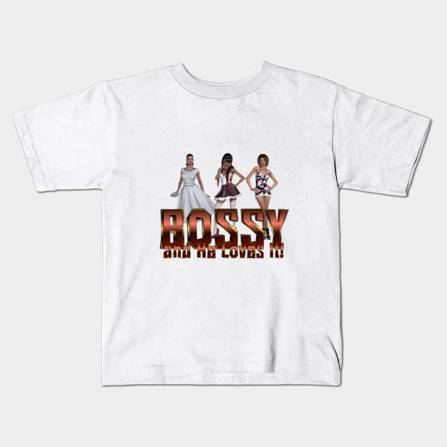 Bossy Love Kids T-Shirt by teepossible